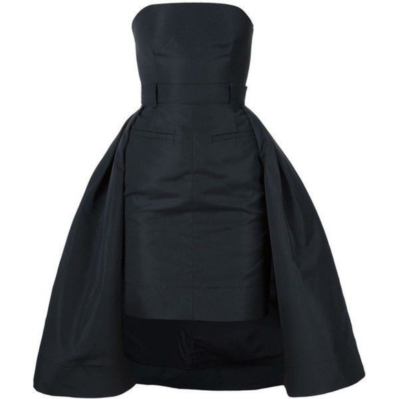 NWOT Vera Wang Strapless Overlay Pencil Dress 4 - Picture 9 of 10